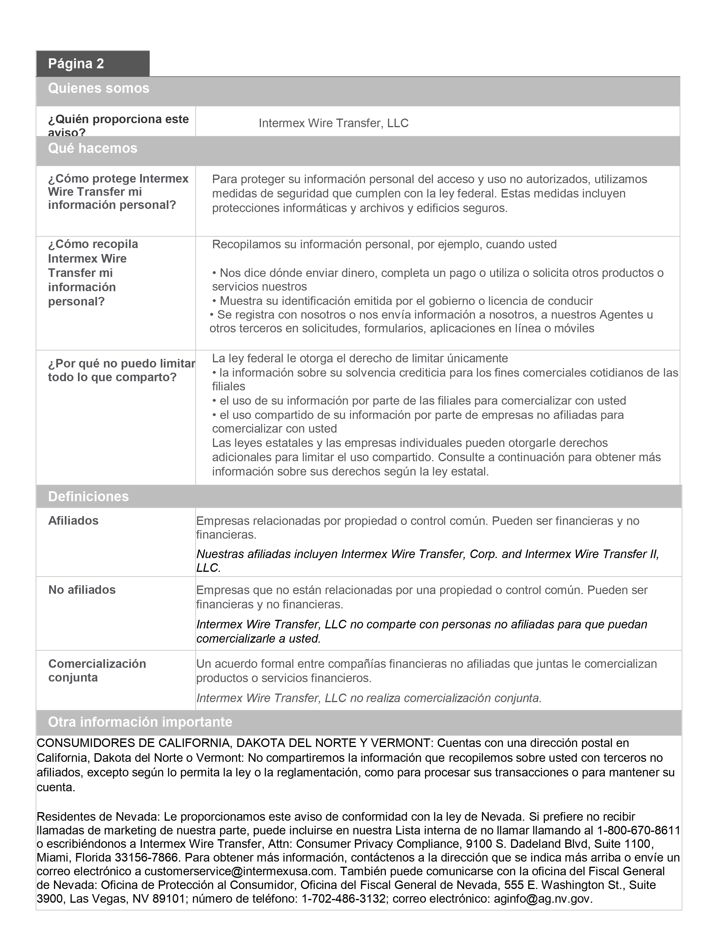 POLÍTICA DE PRIVACIDAD